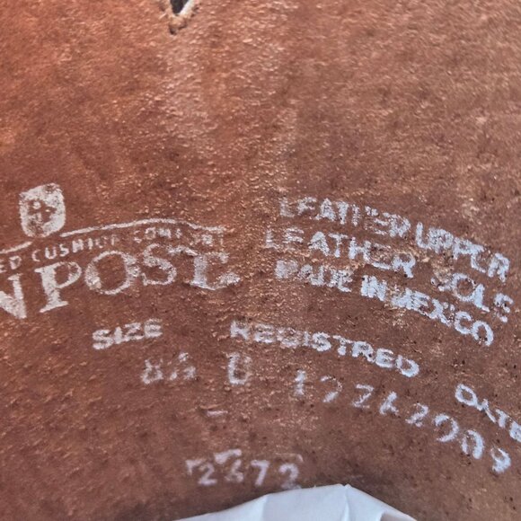 Dan Post Cowboy Boots Mens Exotic Eel Leather Brown Two Tone 8.5 D Never Worn - Picture 4 of 16